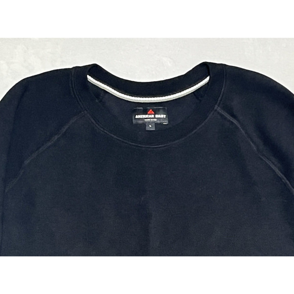 American Giant French Rib Crew Mens L Black Sweatshirt Sweater Made in USA - Picture 3 of 10